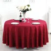 Polyester Jacquard Tabelduk El Wedding Banquet Party Decoration Round White Table täcker överlagrar Tryckt heminredning 240127