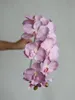 Fleurs décoratives 36.6 "Faux orchidées-10 têtes en violet/rose orchidée Phalaenopsis artificielle bricolage bureau/mariage/maison/vacances/cuisine