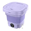 8L Portable Small Foldable Washing Machine with Spin Dryer For Socks Underwear Panties Washer Household Mini 240131