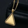 Pendant Necklaces Hip Hop Iced Out Praying Hands Necklace Male Gold Color Stainless Steel Cuban Chain & For Men Jewelry Drop