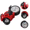 Orologi da tavolo Figurina di motocicletta da tavolo Orologio da moto ornamento modello giocattolo per bambini