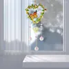 Décorations de jardin Prismes de cristal Pendentif Star Moon Round Heart Suspendu Sun Catcher Creative Rainbow Maker Ornement pour la décoration de mariage