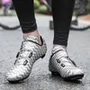 Chaussures de cyclisme de route hommes spd avec lock-cyclistes chaussures de sport à fond plat