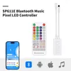 Kontrolery Pautix Pixel LED Strip Strip SP107E SP511E SP611E SMART Wi -FI Bluetooth App Muzyka Adresowana taśma RGBIC WS2812B