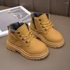 Stiefel Kinder Trendy Turnschuhe Herbst PU Leder Kinder Schuhe Mode Kleinkind Mädchen Knöchel Jungen Warme Winter Kind Schnee