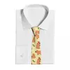 Bow Ties Capybara Play Orange Tie Animal Daily Wear Cravat Business Necktie Shirt Accessories