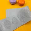 Baking Moulds Sugar Lace Pad Tools 3D Hollow Leaf Fondant Mold Leaves-Shapes Silicone Mould For Cake Decorating Molds