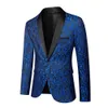 Cuatro estaciones Hombres Floral Blazer Traje Chaqueta Cena Fiesta Fiesta de graduación Boda Elegante Esmoquin Traje formal de solapa para hombre para boda 240201