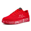 Comemore Tennis 2023 Spring Fashion Red Women Sneakers Men Vulcanized Shoe Flat Plus Size 44 Ladies Canvas Womens Running Shoes 240126