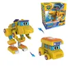 Est Min Gogo Dino ABS déformation voiture/avion figurines d'action REX/PING/VIKI/TOMO Transformation dinosaure jouets pour enfants cadeau 240130