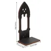 Bougeoirs Bougeoir Bougeoir Thé Lumière Pilier Rétro Bougeoir Pour Table Support Noir Portable