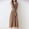 Casual Dresses Winter Cashmere For Women Wool Knitted Clothing Long Style 5Colors Female Jumpers Arrival 2024 SY01