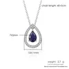 Pendanthalsband 2024 Luxury Teardrop Crystal for Women Party Wedding Accessories Cubic Zirconia Fashion Jewelry N101