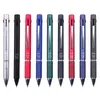 SAKURA Multifunction Pen GB4M1004/2004 Metal Pen Barrel 5 In 1 0.4mm Gel Pen 0.5mm Mechanical Pencil Office School Supplies 240119