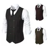 Gilets pour hommes 2024 automne et hiver costume gilet coupe ajustée double boutonnage