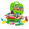 Ensemble de jouets de dinosaure en argile, modélisation magique, 26 pièces, figurines 3D sûres et Non toxiques, pour enfants garçons et filles âgés de 312 ans, y240124