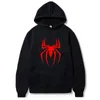 Herren Kapuzenpullover Street Fashion Spider Print Sweatshirt Fleece Hoodie Damen Casual Funny Loose Hoodie 240129