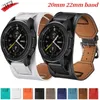 Cinturini per orologi 22mm 20mm cinturino in pelle Premium per Samsung 4/5 Pro 40mm 44mm cinturino da polso Huawei 4/3/GT3 Amazfit GTR/GTS Band