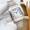 Business Automatic Lovers Watch مصنوعة من الفولاذ المقاوم للصدأ الممتاز Baked Blue Watch Needle Sapphire Lens Deep Deep Waterproof Gift AAA