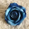 Fleurs décoratives 5 pièces de haute qualité flanelle Roses tête décorations de noël pour la maison mariage Festival fête cadeau bricolage Scrapbook artificiel