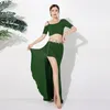 Stage Wear Dance Costume Belly Practice Clothes Two-piece Suit Women Dancing Dress Ladies Modal Basic Wearing