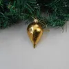 パーティーデコレーション2セット/パックさまざまなデザインゴールドクラフトガラスペンダントホームクリスマスデーの木の装飾モールショールドウィンドウハンガー