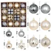 Decoração de festa bolas de árvore de natal 44 peças 3/6 cm decorações multicoloridas adornos navidad 2024 enfeites de natal conjunto para casa