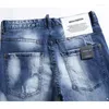 Jeans masculinos 1092 Slim Ground Branco Stretch Side Laranja Fita Skinny Beggar Calças