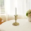 Candle Holders Pillar Holder Candlelight Desktop Iron Metal Candlestick Decorative For Banquet Parties Anniversary Living Room Wedding