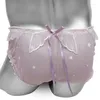 Sous-vêtements Sissy Lingerie Sexy avec aile Bowknot Transparent Hommes Sous-vêtements Volants Crossdressing Culotte Drôle Gay Mâle