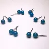 Ohrstecker, natürlicher blauer Apatit, kleine Glühbirne, elegante Damen-Ohrringe, 925er Silber, heilender Edelstein, Party, Hochzeit, Schmuck, Geschenke