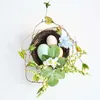 Fiori decorativi Pasqua Birdhouse Handmade Office House Decorazione domestica Accessori Piante artificiali