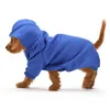 Vestuário de cachorro bonito poliéster animal de estimação inverno quente moletom com capuz roupas casaco para cães filhote de cachorro gatos