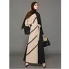 Vêtements ethniques Femmes musulmanes Abaya Robe longue à manches longues Patchwork Dentelle Turquie Kaftan Dubaï Eid Party Robe arabe Islamique Jalabiya Femme