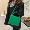 Kvällspåsar 2024 Spring Women Shoulder Bag Trendy Plaid Pu Leather Crossbody Fashion Ladies Handbags Brand Designer Top Handle