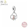 Lose Edelsteine FC Jewelry Fit Original Charm-Armband 925 Silber Soul Sister My Friend Hand in Bead für Damen Berloque