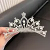 Haarschmuck Cosplay Profis Hochzeit Geburtstag Geschenke Strass Haarnadel Kristall Kronen Kinder Mädchen Kamm Prinzessin Tiaras