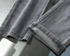 Stretch slanke rechte herenjeans, eenvoudige en veelzijdige YKK merk speciale rits nieuwe jeans trendjeans