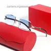 مصمم النظارات الشمسية Carti Computer for Men Eyeglasses Fashion Bradient Sun Glasses Simple Big Square Gold Frame UV400 Beach