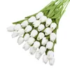 Dekorative Blumen, 31 Stück, künstliche Tulpen, fühlen sich echt an, Tulpen, künstliche Hochzeitsdekoration, Weihnachtsdekoration für Zuhause und Garten