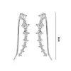 Stud Earrings 1 Pair Burrs-free Ear Studs High Gloss Lady Geometric Rings Simple Asymmetric Modern Women Jewelry Accessory