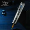 Yilong Professional K5 Wireless Tattoo Machine Gun Pen with Portable Power Coreless Motor Digital LED Display för kroppskonst 240202