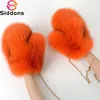 2024 Winter Womens Real Fox Fur Gloves Luxury Ladies Keep Warm Natural Fox Fur Mittens Women Fashion Cute Plush Hand Warmer 240201