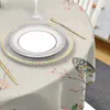 テーブルクロス水彩鳥イースターエッグ防水テーブルクロスデコレーションウェディングホームキッチンダイニングルームラウンド
