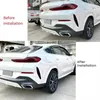 Innenzubehör Auto Hintere Stoßstange Lip Diffusor Splitter Winglet Schürze Spoiler Für X6 G06 2024-2024 Carbon Fiber ABS