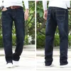 Warm Fleece Velet Jeans Men Denim Big Size 40 42 44 Winter Male Thicken Black Jean Pants Mens Loose High Waist Spring Trousers 240127