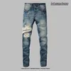 Amlrl Jeans Designer Mens Jeans جودة عالية الجينز Slim Fit Jeans USA بالتنقيط بريطانية جينز الجينز الجينز Hiphop Pants خطاب مطرزة جينز الجينز الجينز Y2K جينز