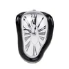 Wall Clocks Battery Mute Table Clock Retro Innovative Twisting Melting Hanging Roman Numbers Powered Analogue Distortion