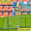 2 Pcs Soccer Net Football Goal Pocket Indoor Practice Training Equipment Top Bins Targets Child 240127