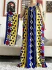 Ethnische Kleidung Damen Baumwolle Sommer ärmelloses Kleid mit Schal unter afrikanischem Dashiki Maxi Lady Robe Lose Kaftan Vestidos